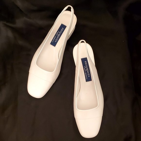 EASY SPIRIT  Anti-Gravity White kid pump with sling strap Size 8.5 W New… - Picture 3 of 11